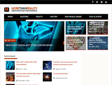 Tablet Screenshot of morethanreality.com